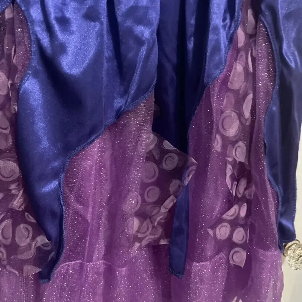 Disney Villains Ursula Large 10/12 Purple Blue Tutu Dress Halloween Costume